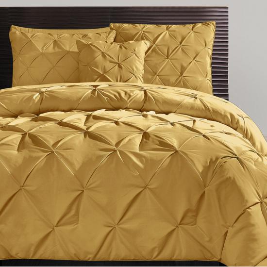 cxmicrofiber Luxusní Soft Pintuck Pevná sada přikrývek