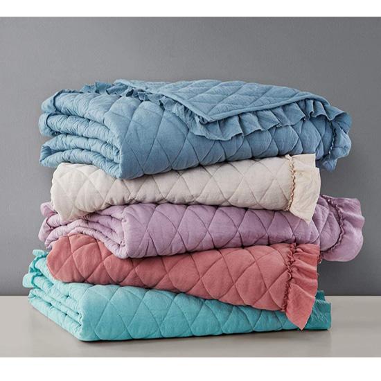 cxmicrotex prošívaná přikrývka Throw Stone Washed 50x60